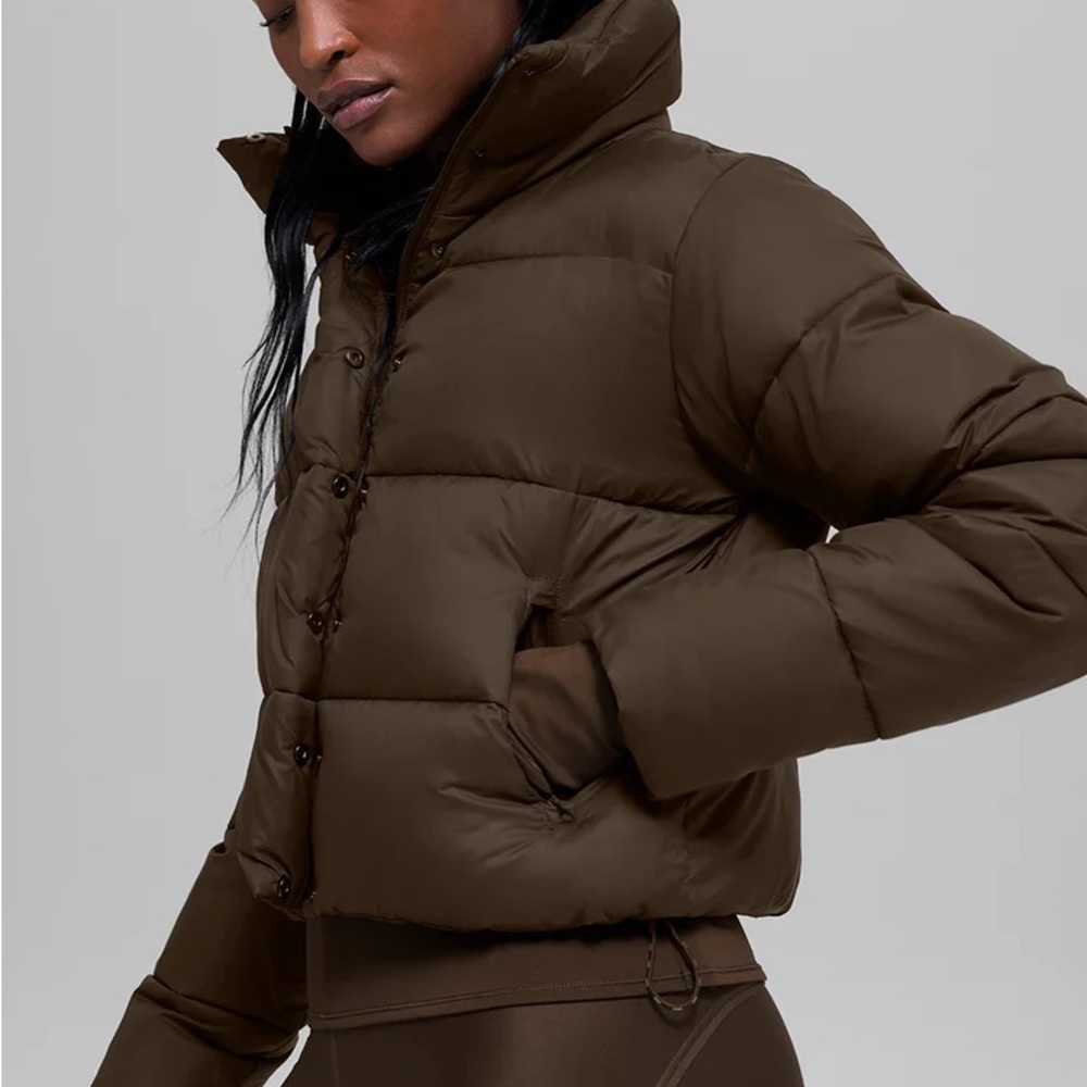 ALO Yoga Gold Rush Puffer XS Espresso